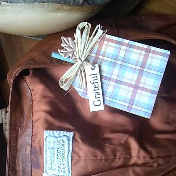 Vintage Bar C CARAMEL Leather VEST  Perfect Unisex 🤠 Sz Small Men’s - Picture 9 of 16